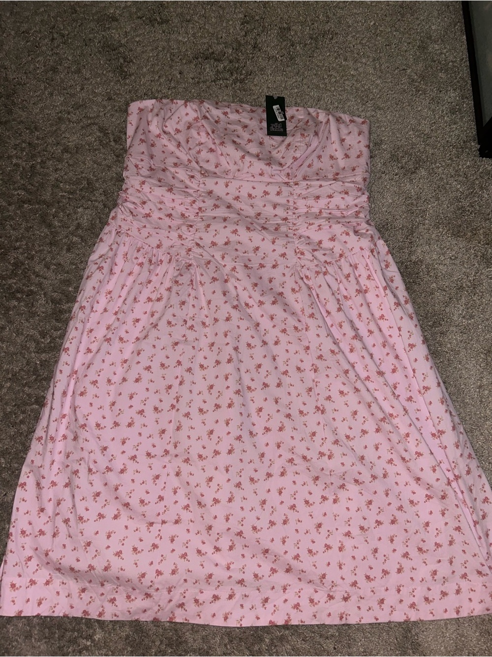 wild fable Pink Floral Strapless Sundress
